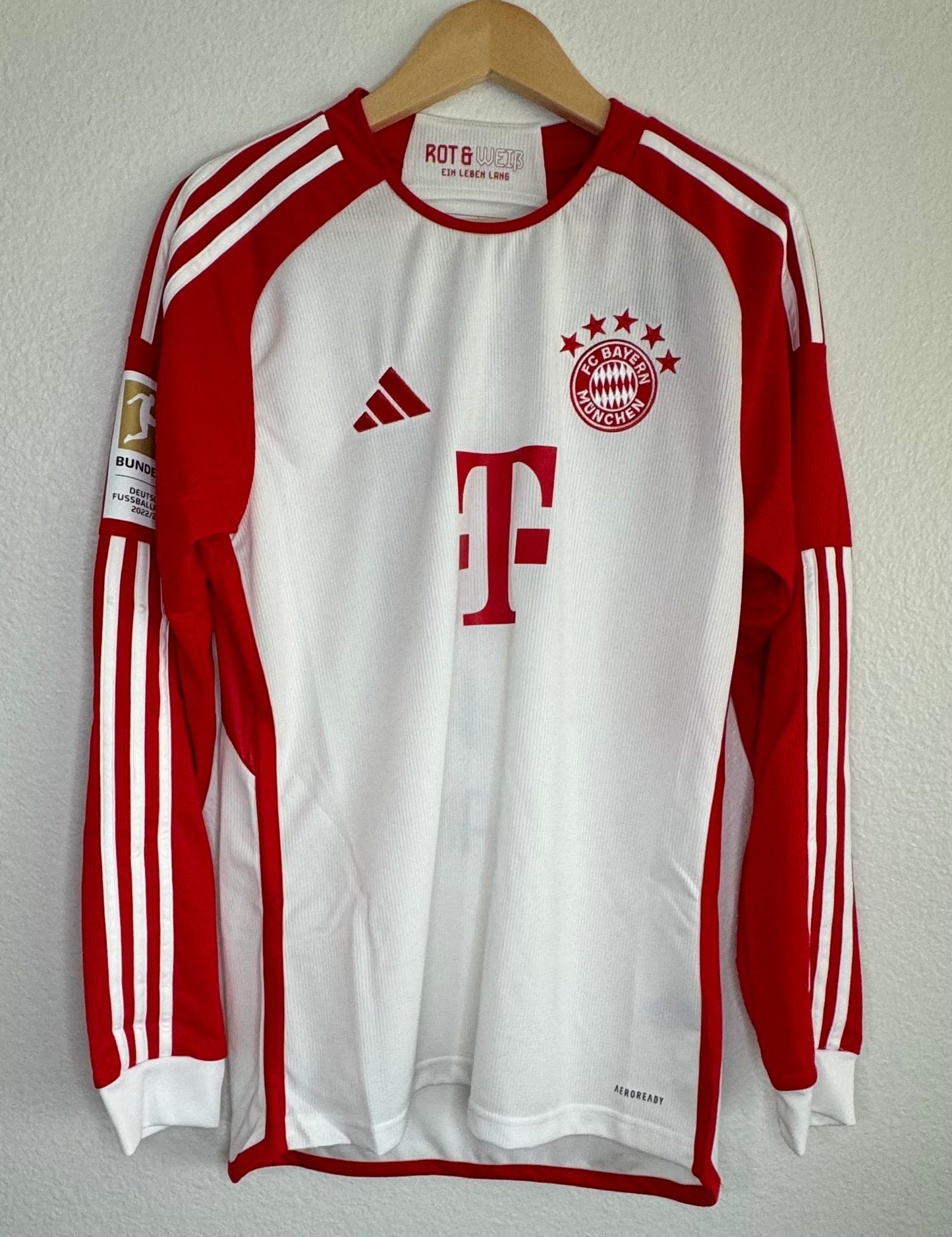 Bayern Munich 2023/24 Home Jamal Musiala Long Sleeve Shirt NWT (L)