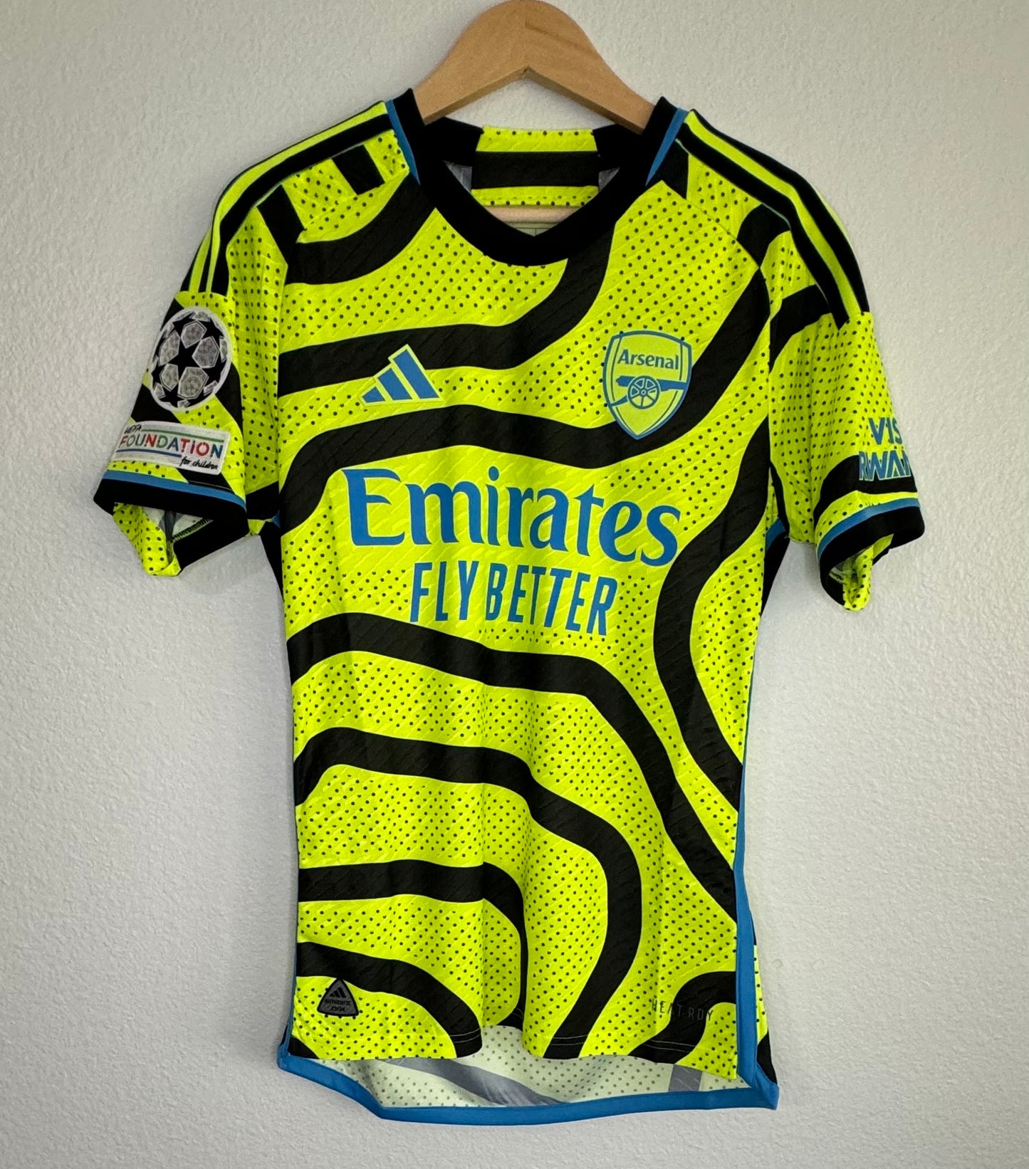 Arsenal 2023/24 Away Player Issue Martin Ødegaard Shirt NWT (S)