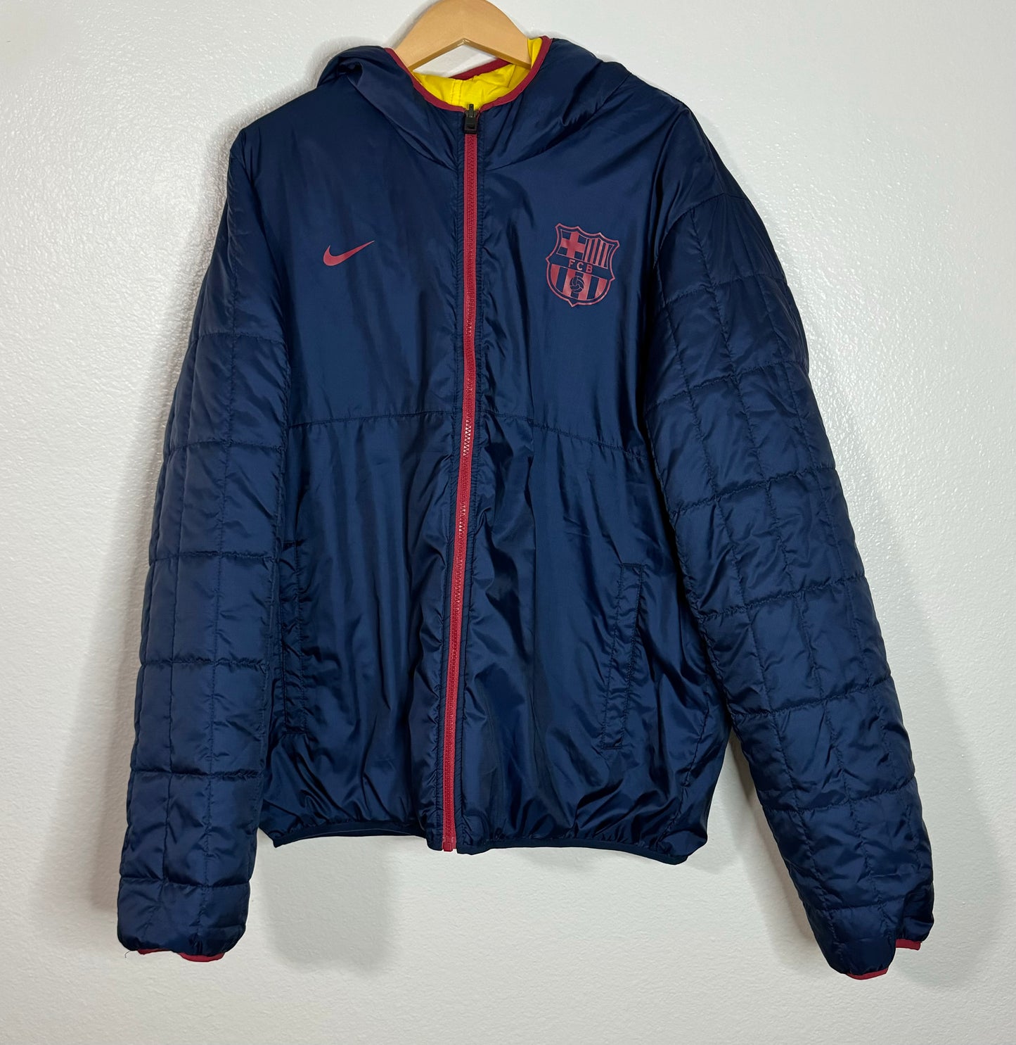 Barcelona Reversible Hooded Puffer Jacket (XL)