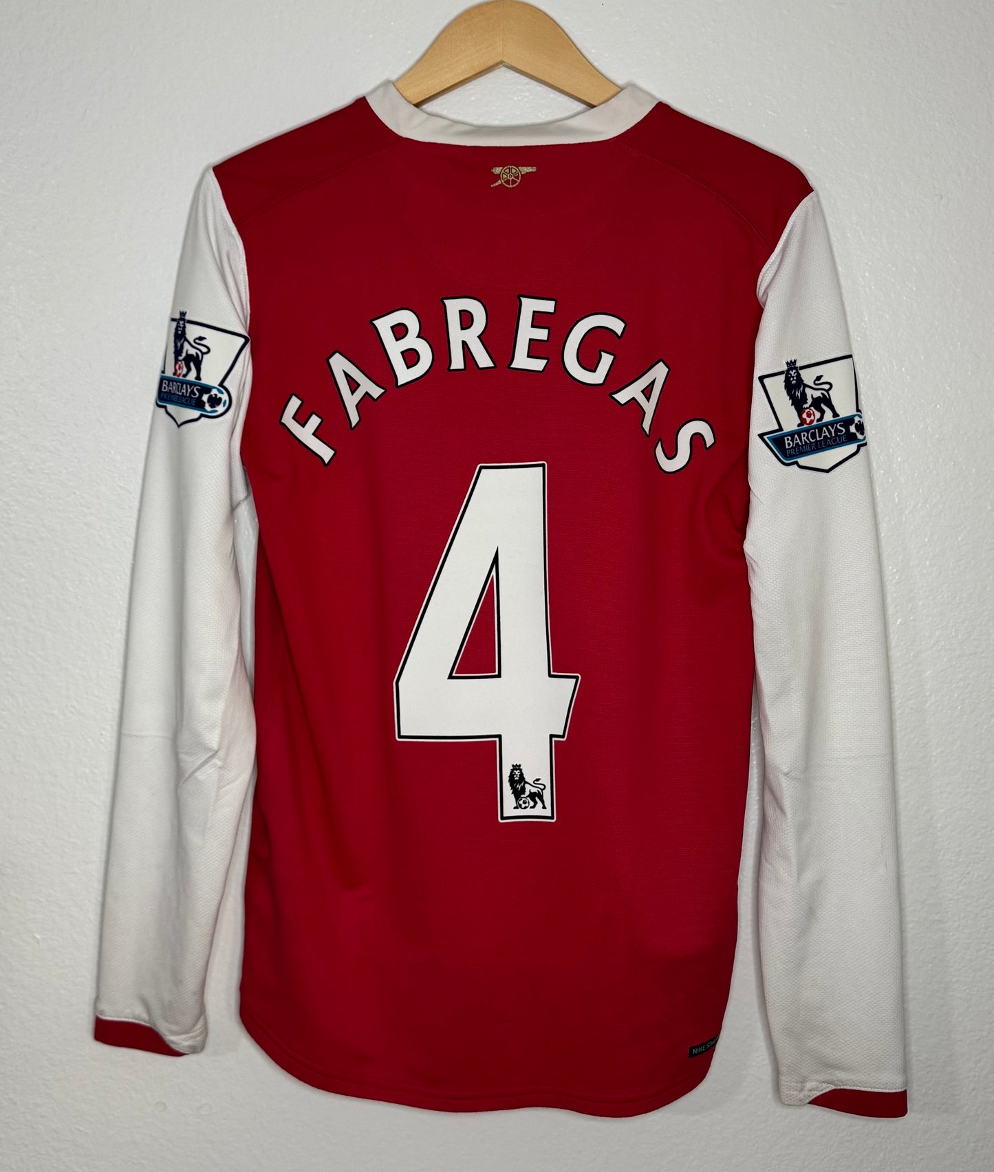 Arsenal 2007/08 Home Cesc Fabregas Long Sleeve Shirt (S)