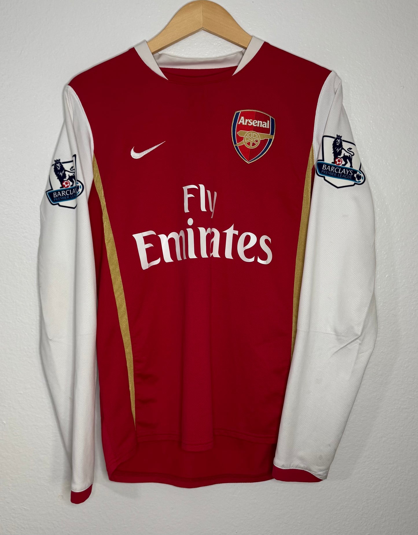 Arsenal 2007/08 Home Cesc Fabregas Long Sleeve Shirt (S)