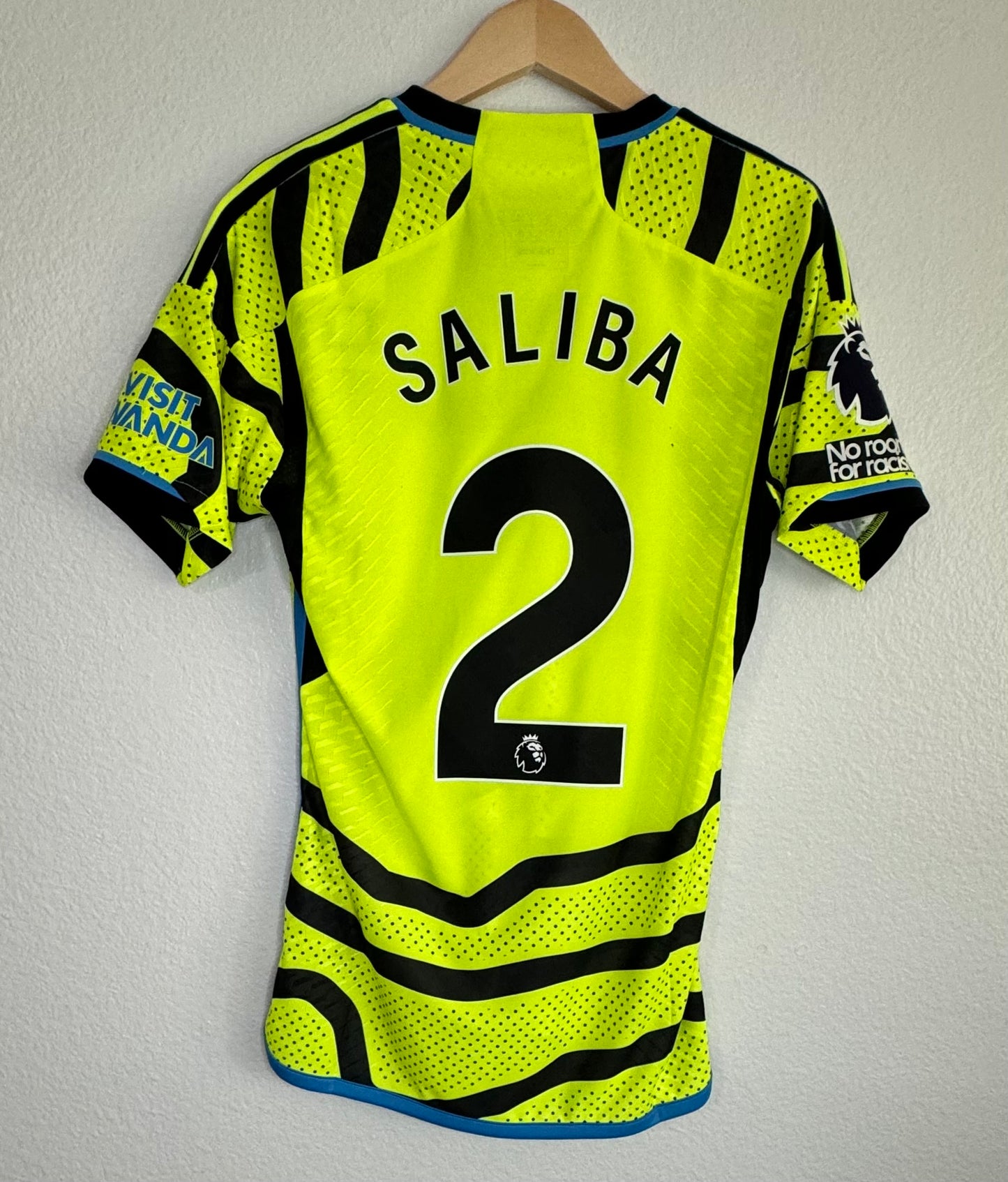 Arsenal 2023/24 Away Player Issue William Saliba Shirt NWT (S)