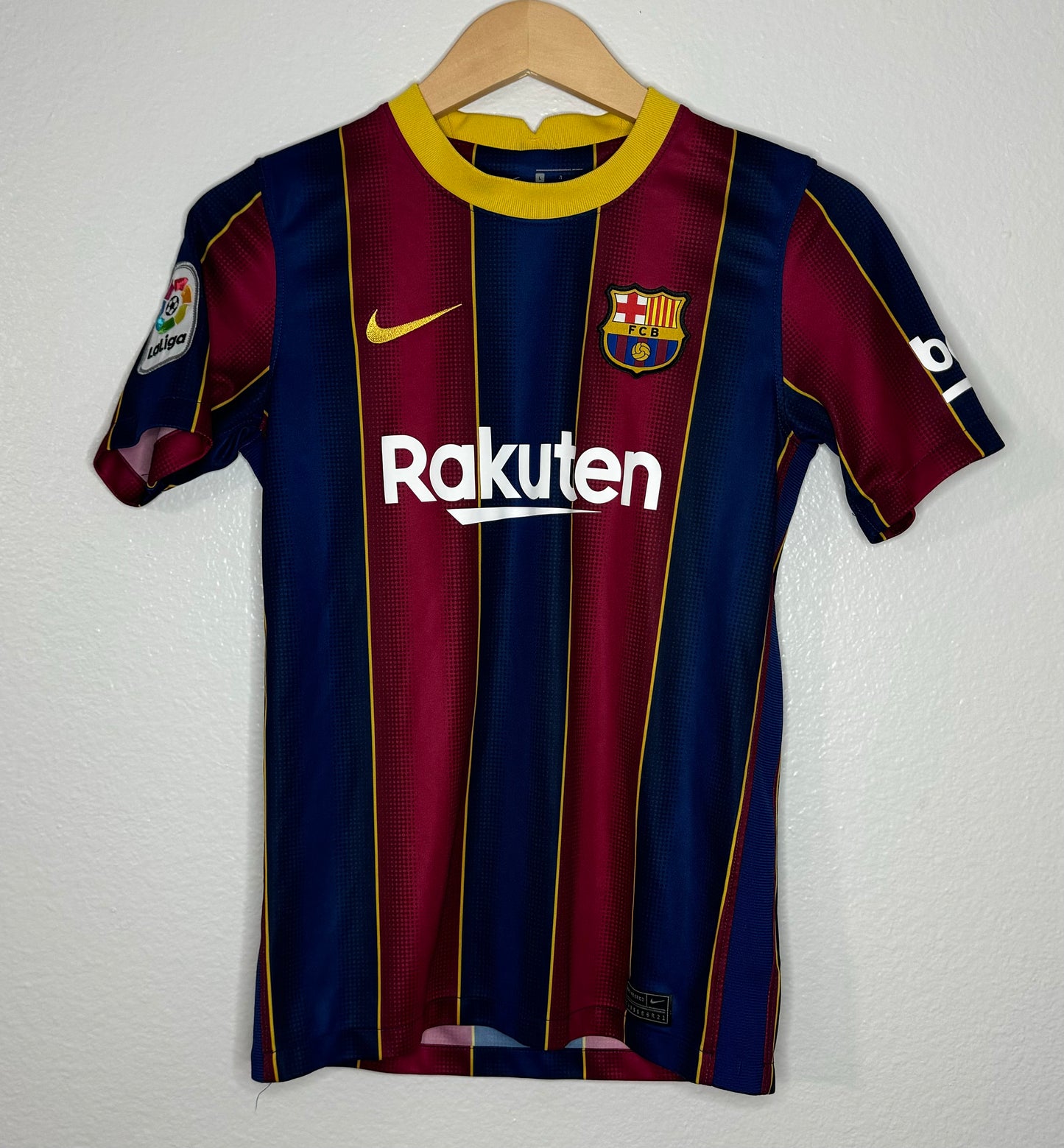 Barcelona 2020/21 Home Lionel Messi Shirt (YL)
