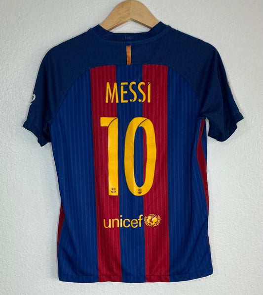 Barcelona 2016/17 Home Lionel Messi Shirt (YXL)