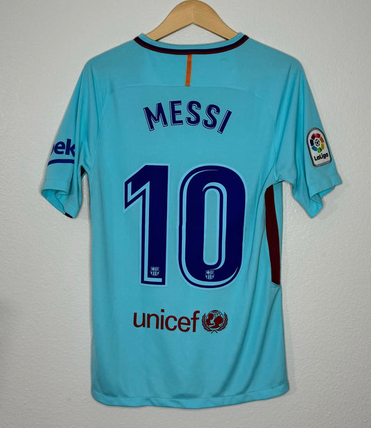 Barcelona 2017/18 Away Lionel Messi Shirt (S)
